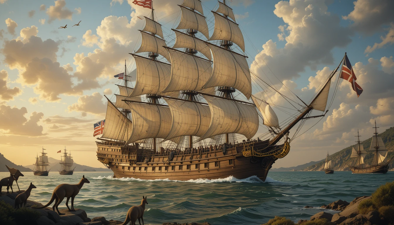 The First Fleet Arrives in Australia – The Birth of Australian English
