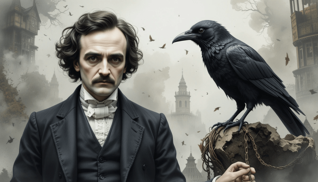 Edgar Allan Poe’s The Raven Published – A Haunting Legacy in&nbsp;English