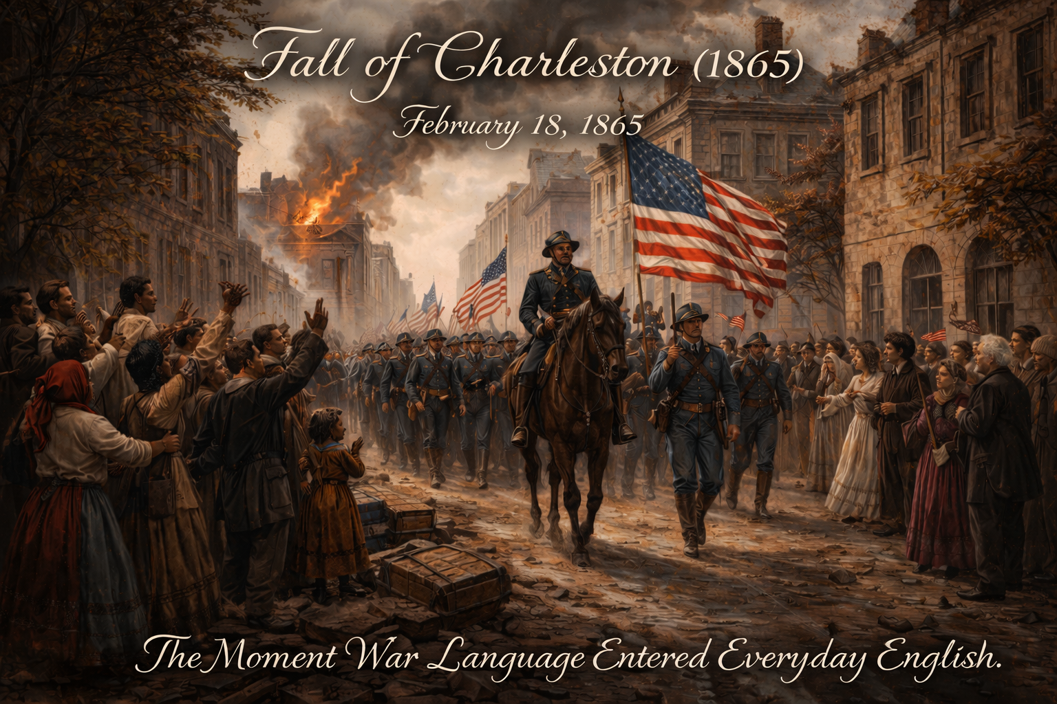 Fall of Charleston (1865) – The Moment War Language Entered Everyday English