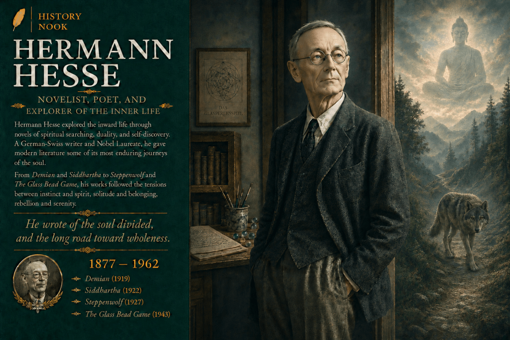 Birth of Hermann Hesse (1877–1962) — Expanding English Literary Culture Through Philosophical&nbsp;Fiction