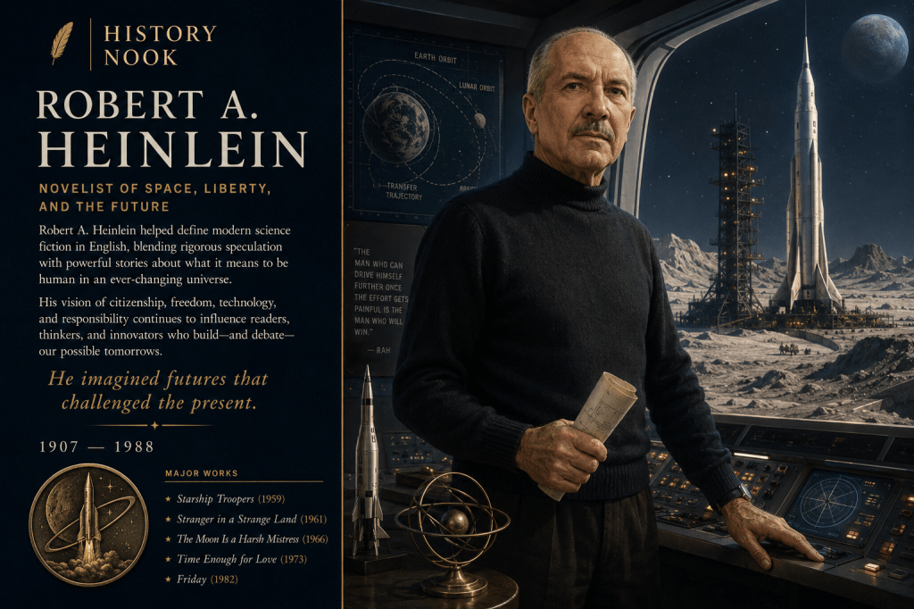 Birth of Robert A. Heinlein (1907–1988) — Shaping Modern Science Fiction and Expanding the English&nbsp;Lexicon