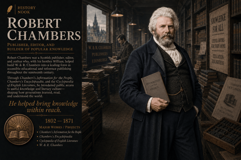 Birth of Robert Chambers (1802–1871) — Shaping English Reference Culture and Popular Literary&nbsp;Knowledge