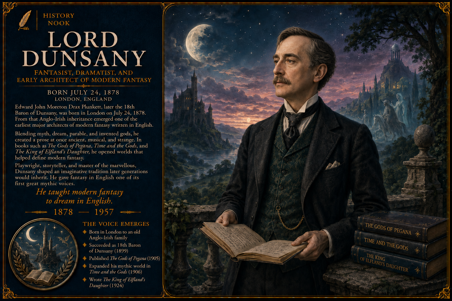Birth of Lord Dunsany (1878–1957) — Before Fantasy Had Found Its Name